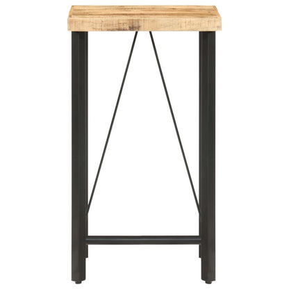 Table de bar 60x60x107 cm Bois de manguier brut