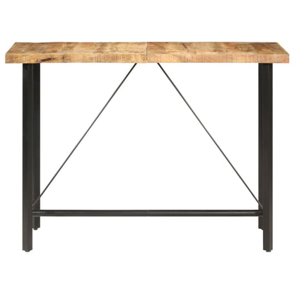 Table de bar 150x70x107 cm Bois de manguier brut