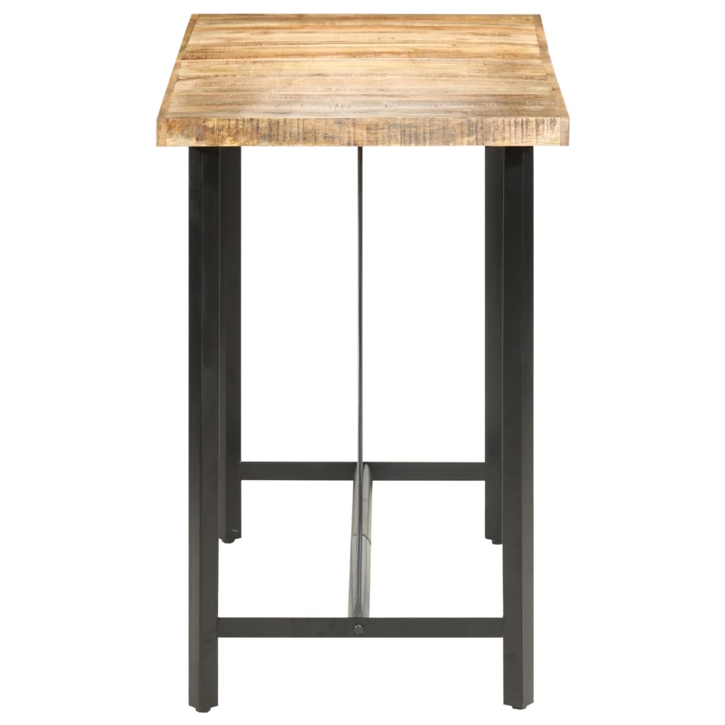 Table de bar 150x70x107 cm Bois de manguier brut