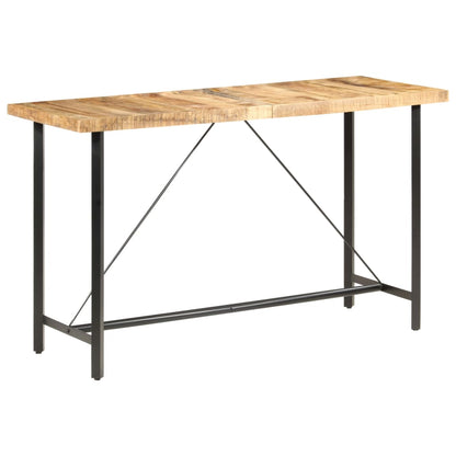 Table de bar 180x70x107 cm Bois de manguier brut