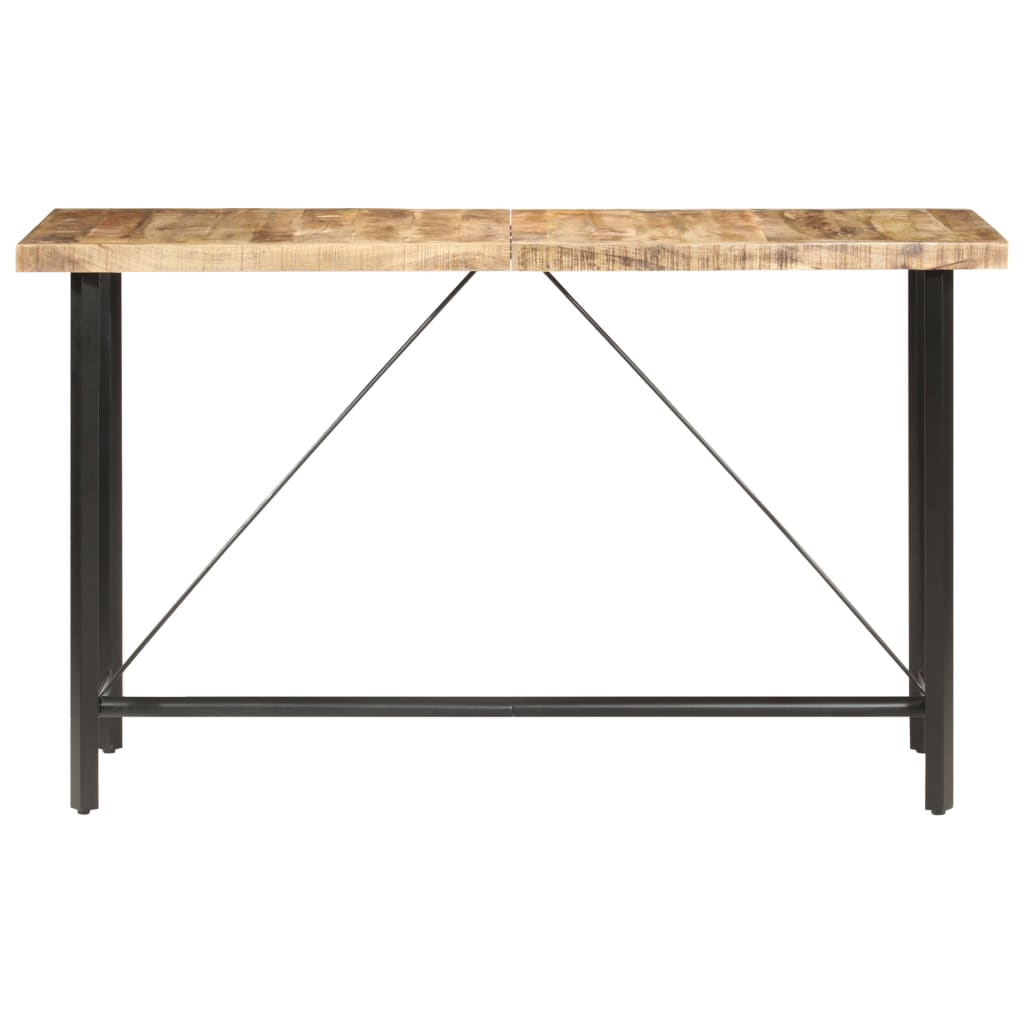 Table de bar 180x70x107 cm Bois de manguier brut