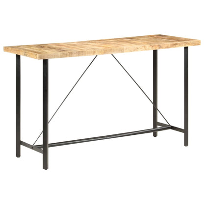 Table de bar 180x70x107 cm Bois de manguier brut