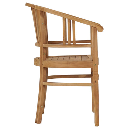 Chaises de jardin lot de 2 Bois de teck solide