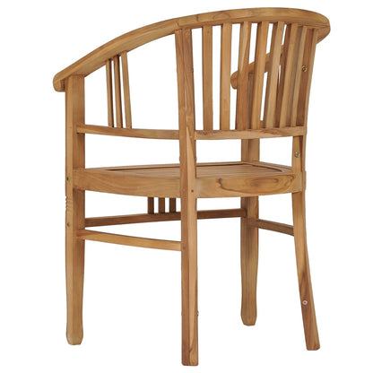 Chaises de jardin lot de 2 Bois de teck solide