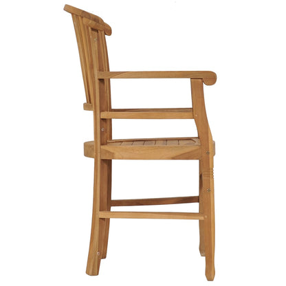 Chaises de jardin lot de 2 Bois de teck solide