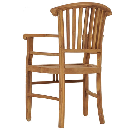 Chaises de jardin lot de 2 Bois de teck solide