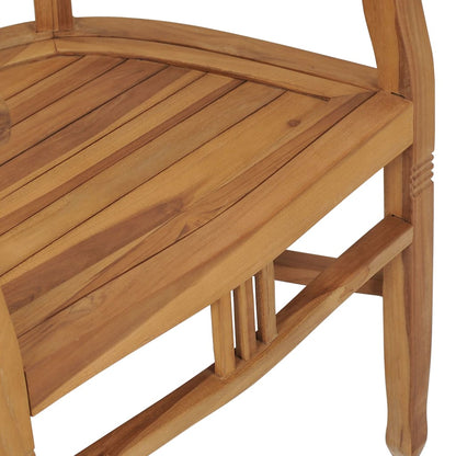 Chaises de jardin lot de 2 Bois de teck solide