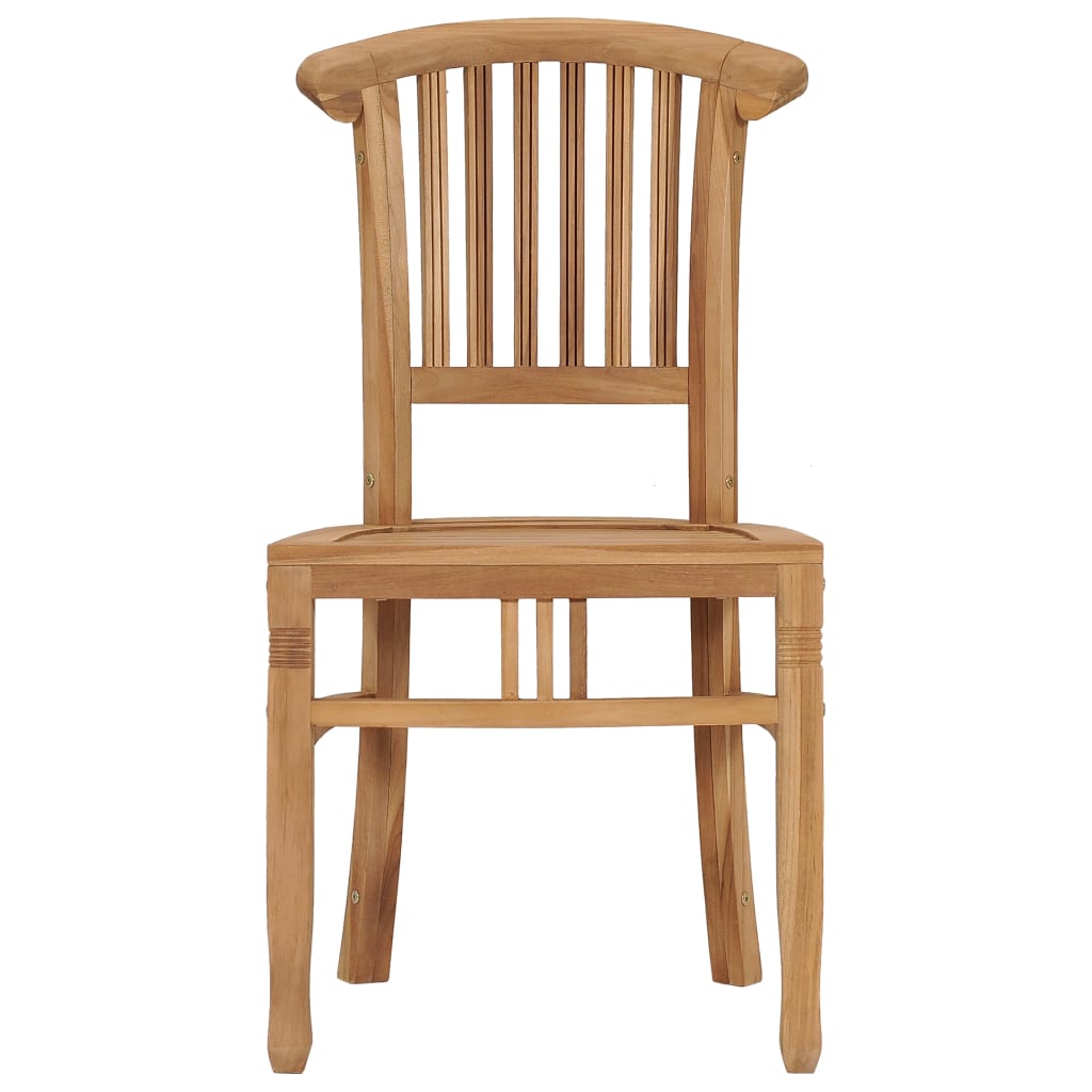 Chaises de jardin lot de 2 Bois de teck solide