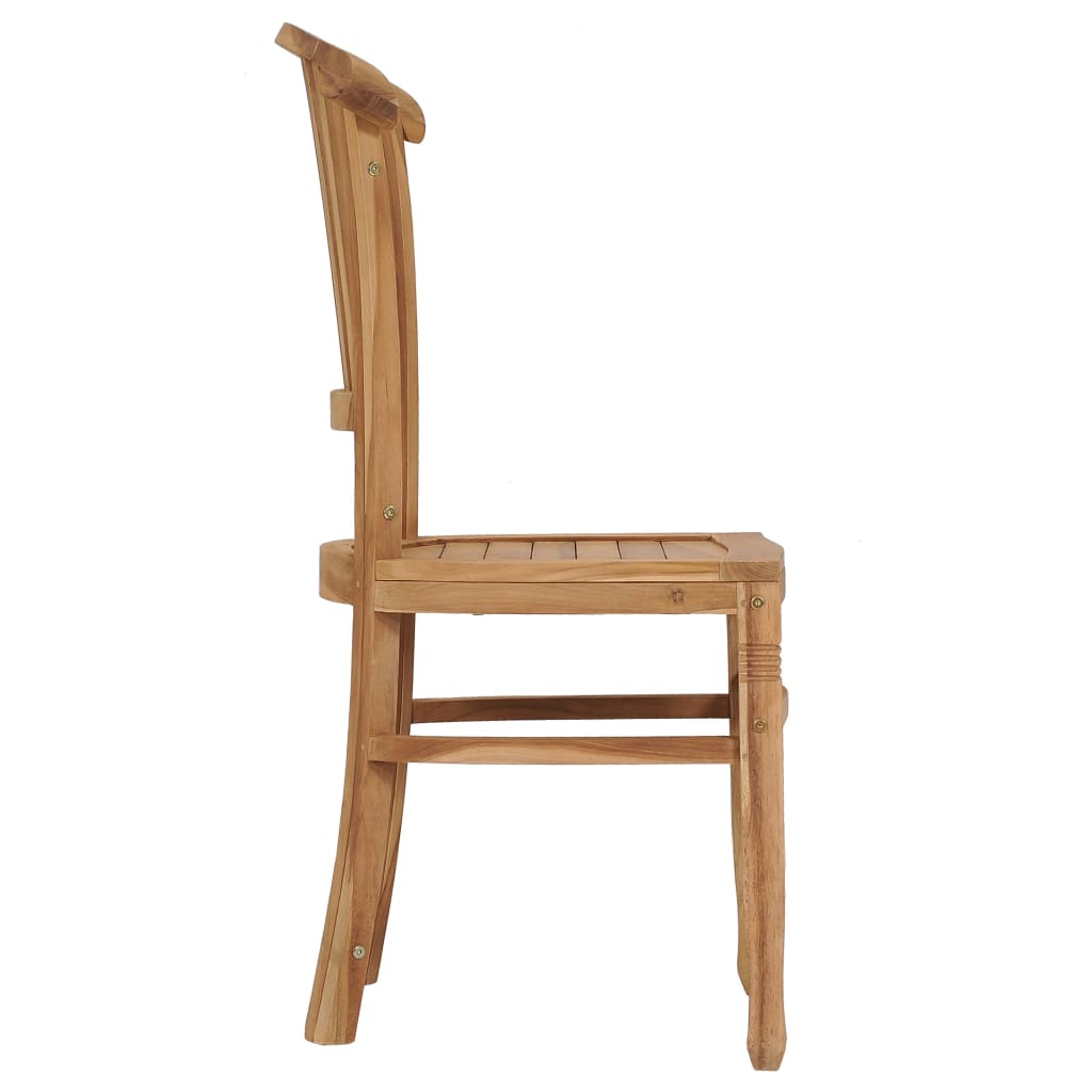 Chaises de jardin lot de 2 Bois de teck solide