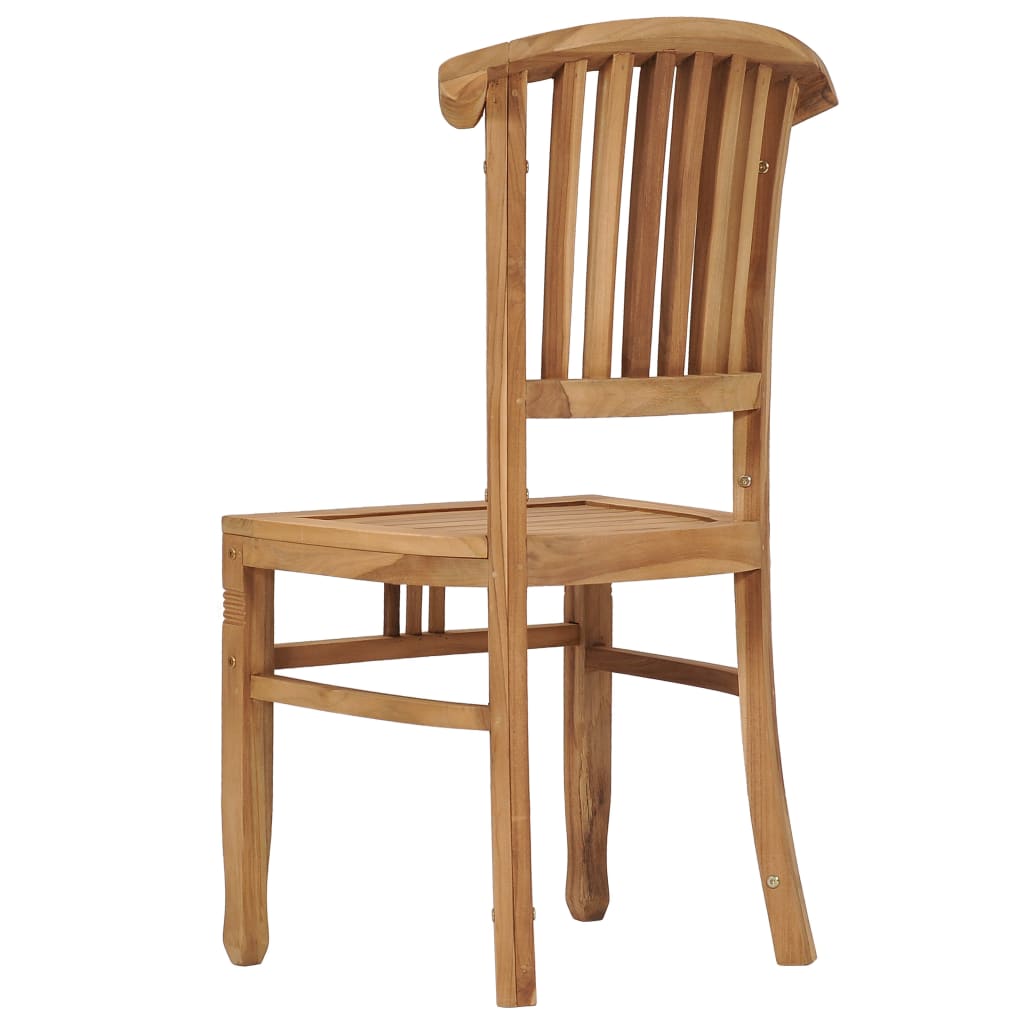 Chaises de jardin lot de 2 Bois de teck solide