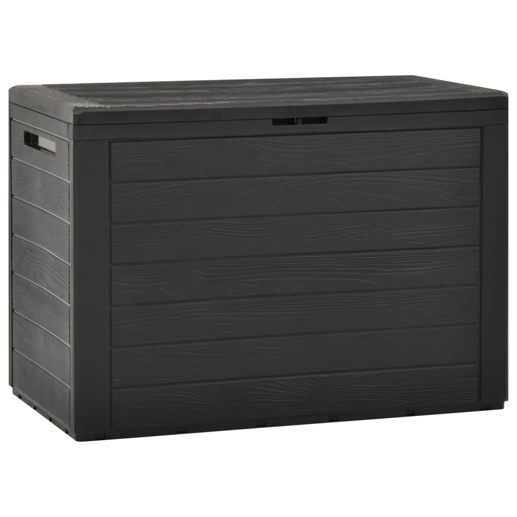 Boîte de rangement de jardin Anthracite 78x44x55 cm