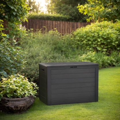 Boîte de rangement de jardin Anthracite 78x44x55 cm