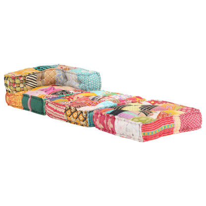 Pouf modulaire Patchwork Tissu