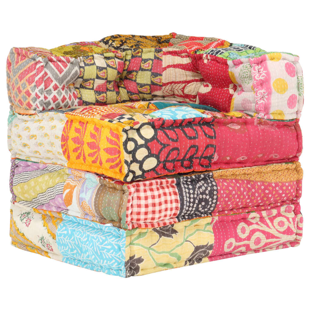 Pouf modulaire Patchwork Tissu