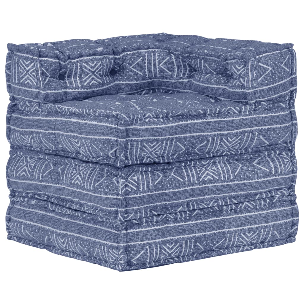 Pouf modulaire Indigo Tissu