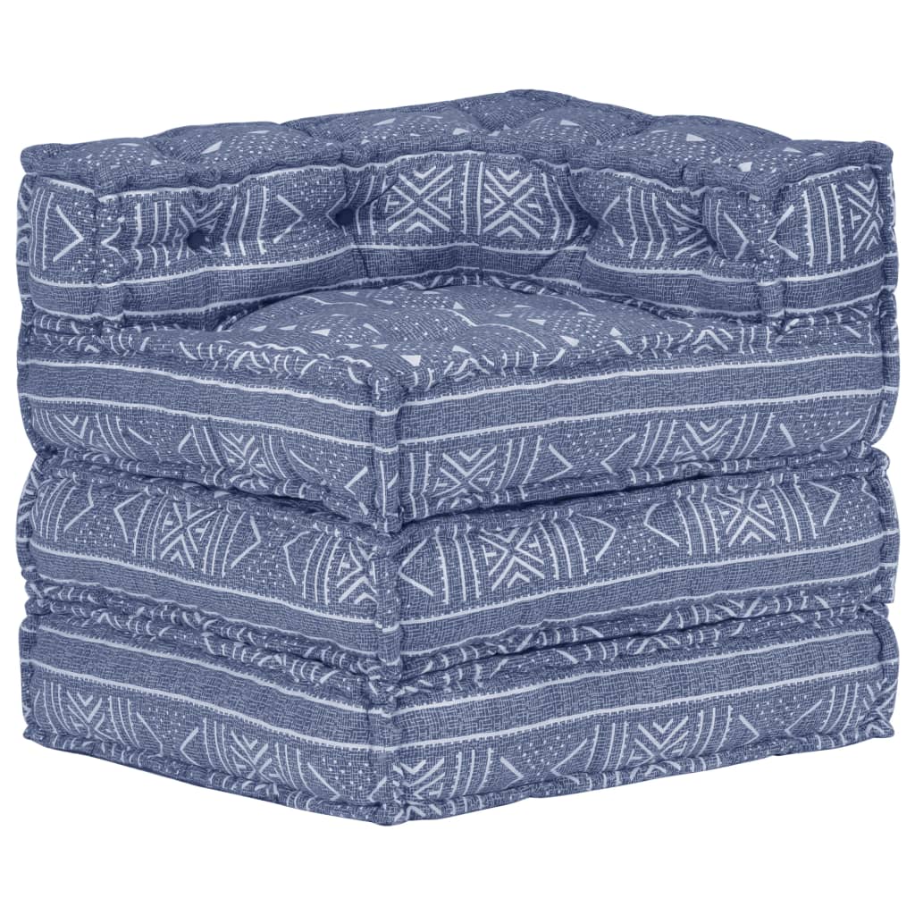 Pouf modulaire Indigo Tissu