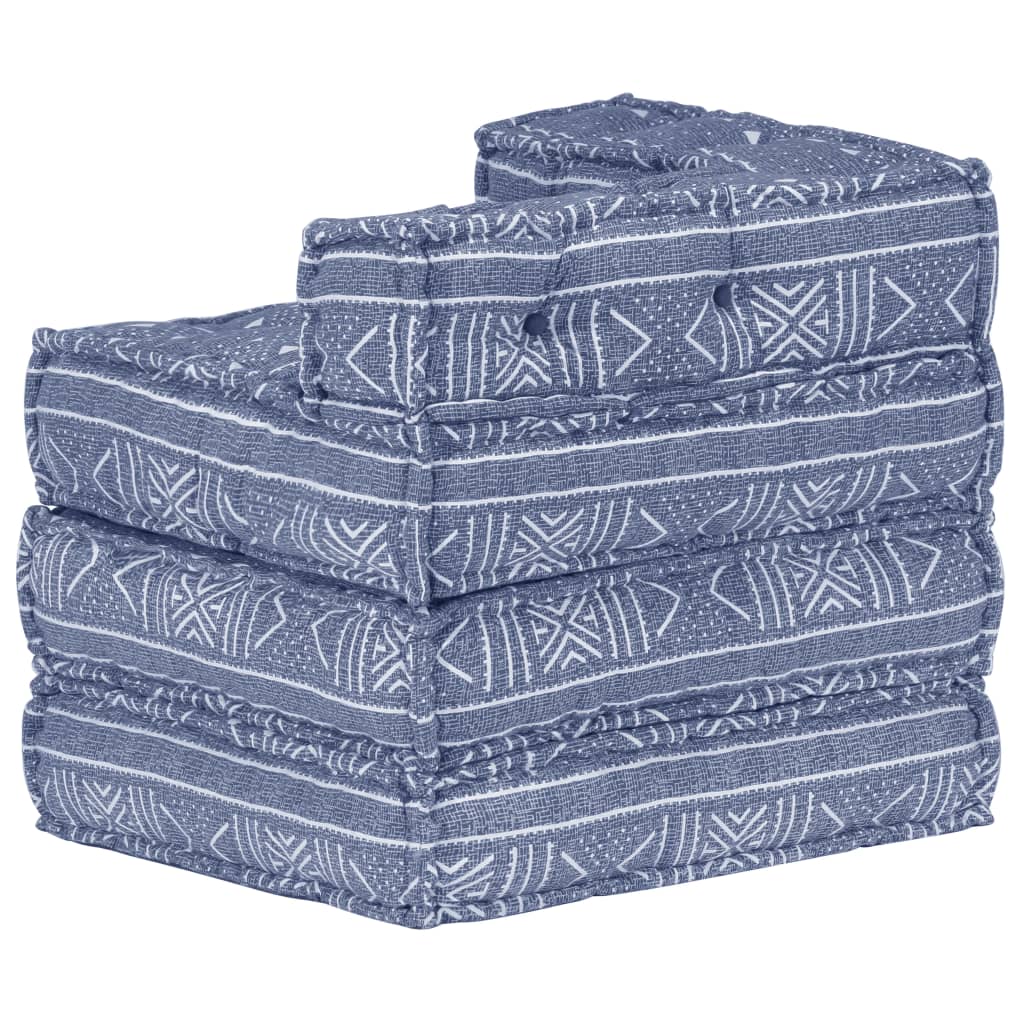 Pouf modulaire Indigo Tissu