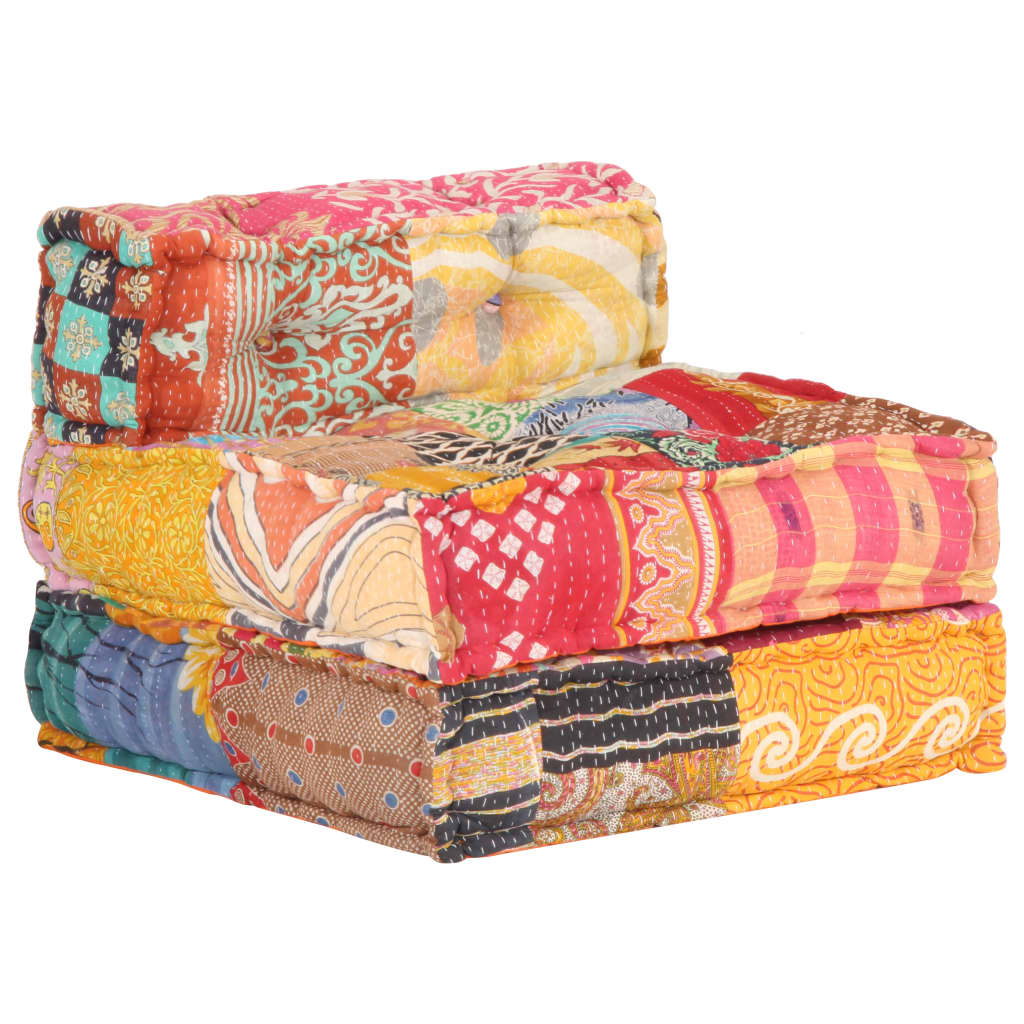 Pouf modulaire Patchwork Tissu