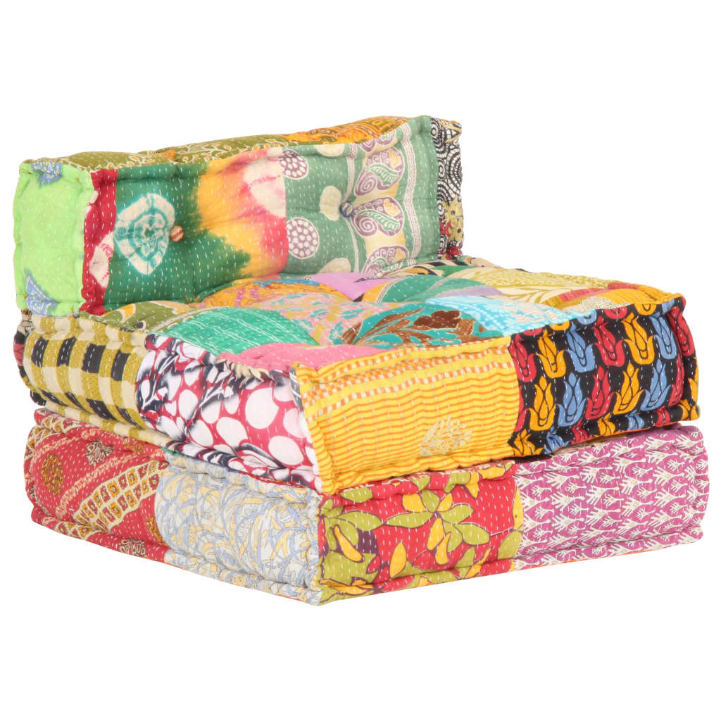 Pouf modulaire Patchwork Tissu