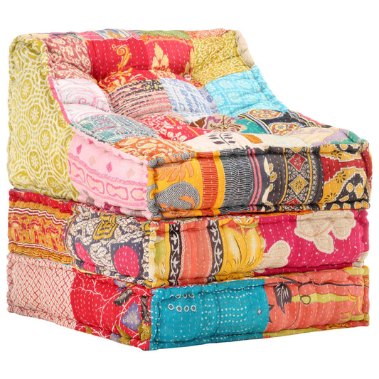 Pouf modulaire Patchwork Tissu