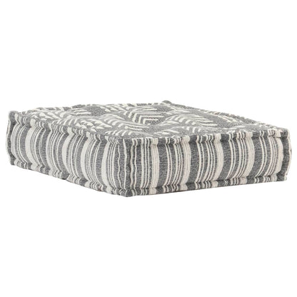 Pouf modulaire Gris rayé Tissu