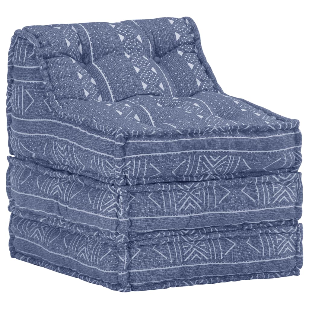 Pouf modulaire Indigo Tissu