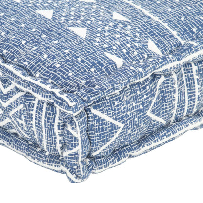 Coussin de canapé palette Indigo Tissu Patchwork