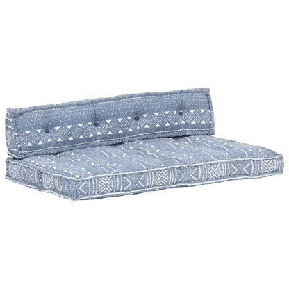 Coussin de canapé palette Indigo Tissu Patchwork