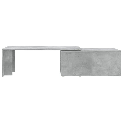 Table basse gris béton 150x50x35 cm bois d'ingénierie