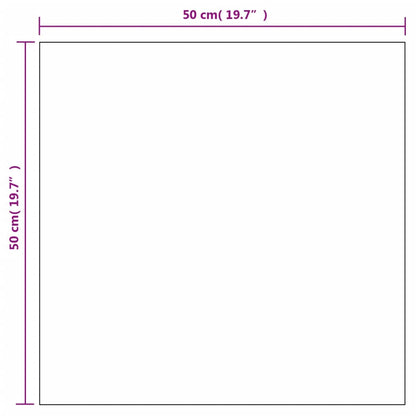 Miroirs muraux 2 pcs 50x50 cm Carré Verre