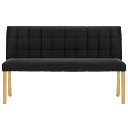 Banc 140 cm Noir Velours