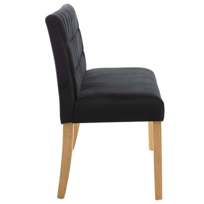 Banc 140 cm Noir Velours