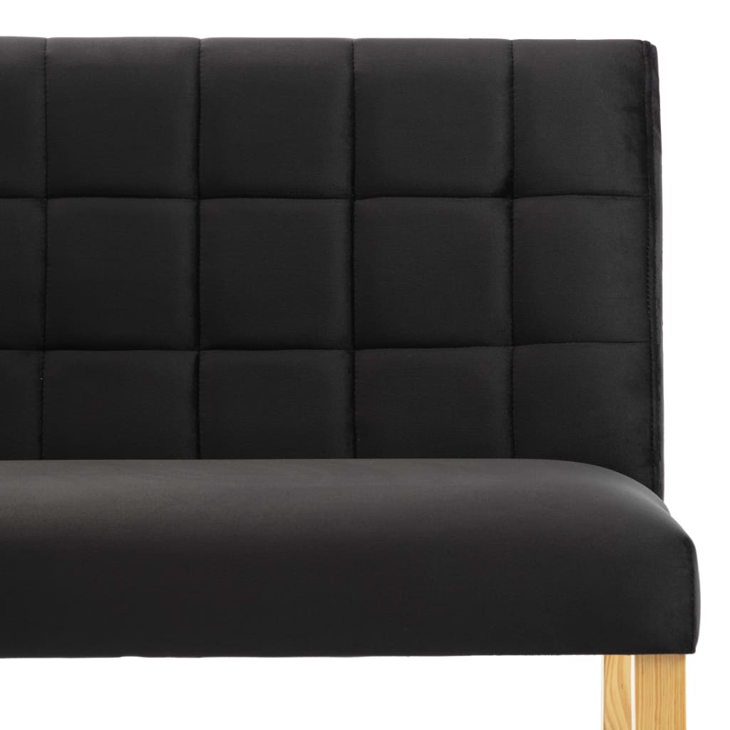 Banc 140 cm Noir Velours