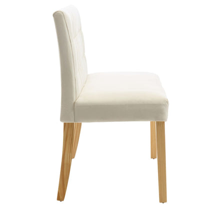 Banc 140 cm Crème Velours