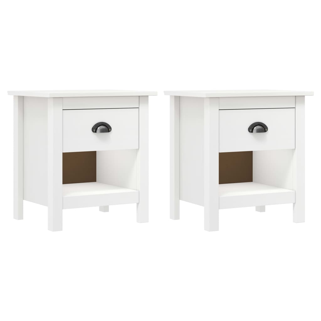 Tables de chevet 2 pcs Hill 46x35x49,5 cm Bois de pin solide