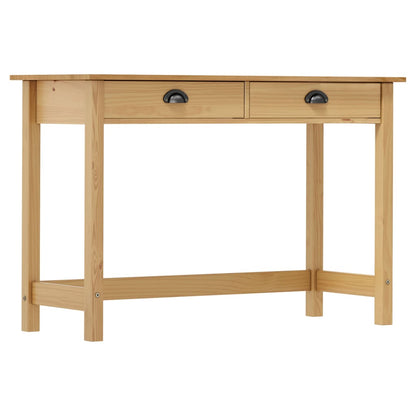 Table console Hill Range avec 2 tiroirs 110x45x74 cm Pin solide