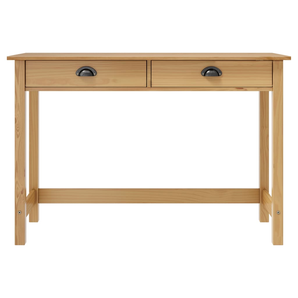 Table console Hill Range avec 2 tiroirs 110x45x74 cm Pin solide