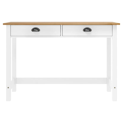 Table console Hill avec 2 tiroirs 110x45x74 cm Pin solide