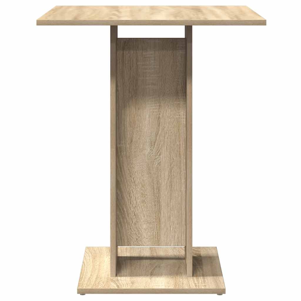 Table de bistro Chêne sonoma 60x60x75 cm Bois d'ingénierie