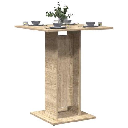 Table de bistro Chêne sonoma 60x60x75 cm Bois d'ingénierie