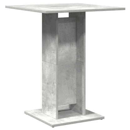 Table de bistro Gris béton 60x60x75 cm Bois d'ingénierie