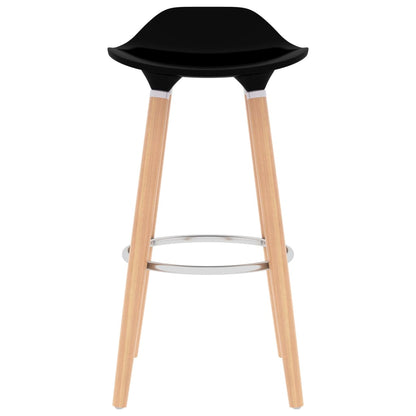 Tabourets de bar lot de 2 noir