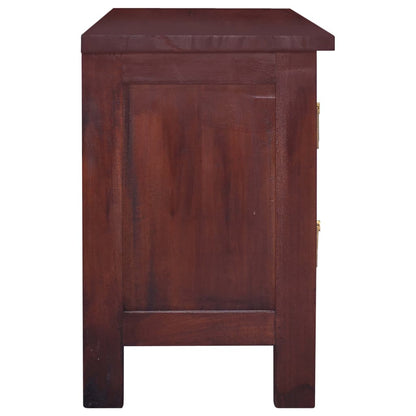 Meuble TV Marron classique 100x30x45 cm Bois d'acajou massif