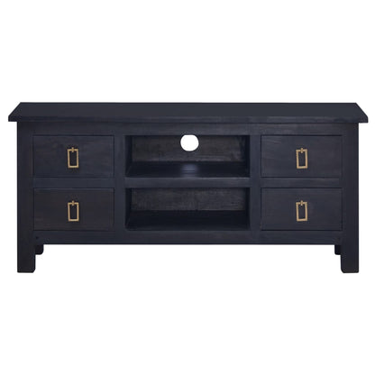 Meuble TV Café noir clair 100x30x45 cm Bois d'acajou massif