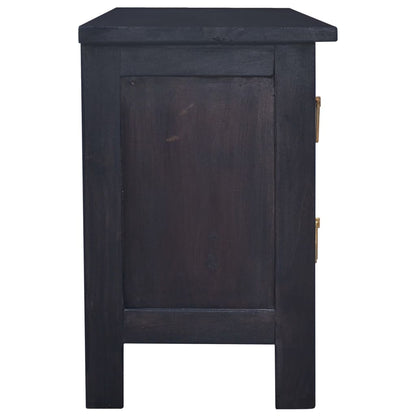 Meuble TV Café noir clair 100x30x45 cm Bois d'acajou massif