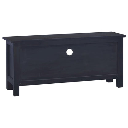 Meuble TV Café noir clair 100x30x45 cm Bois d'acajou massif