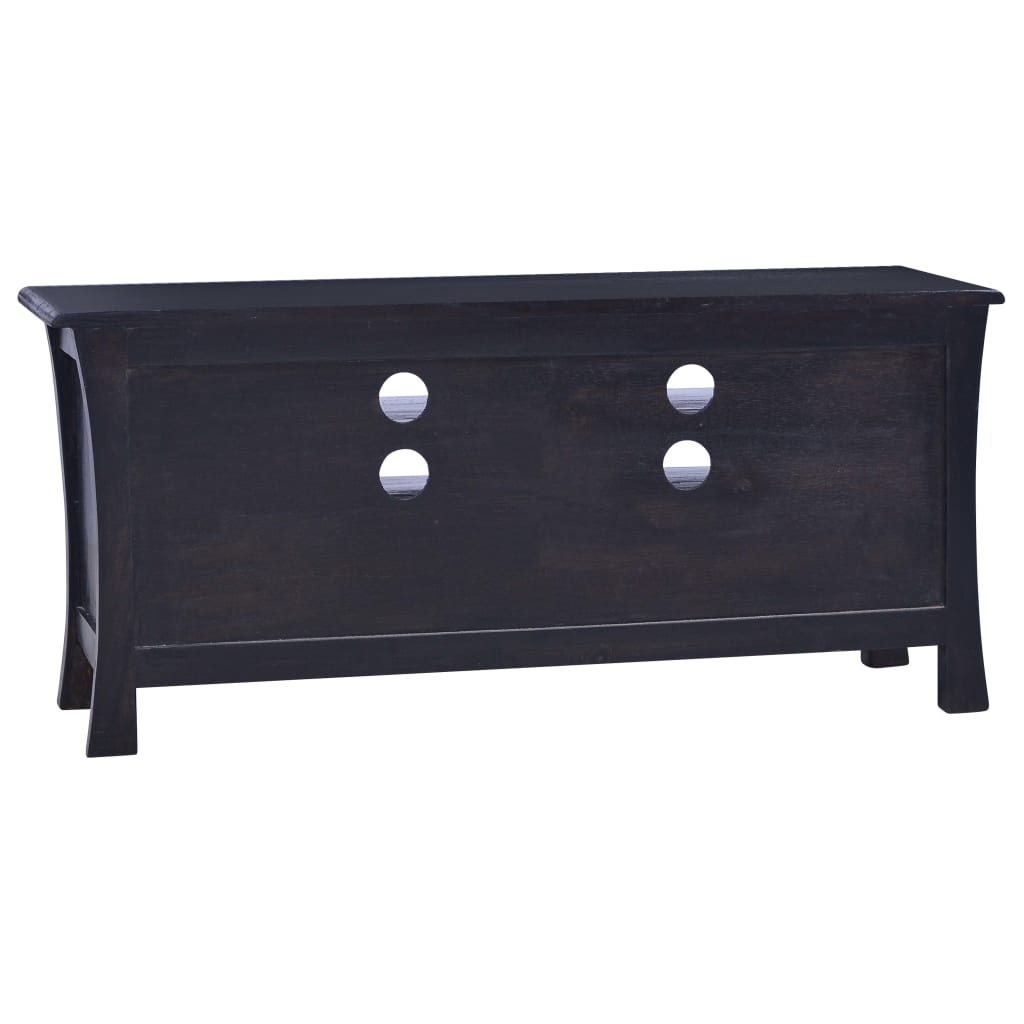 Meuble TV Café noir clair 100x30x45 cm Bois d'acajou massif