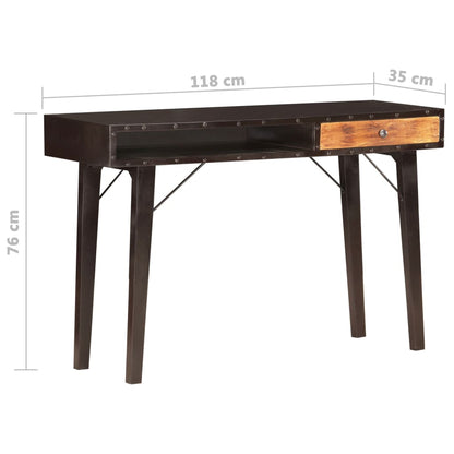 Table console 118x35x76 cm Bois de récupération massif