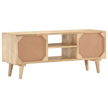 Meuble TV 110x30x45 cm Bois de manguier solide