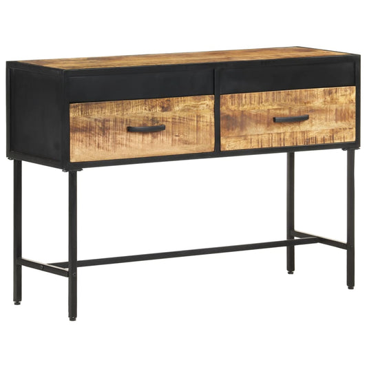 Table console 110x35x75 cm Bois de manguier brut